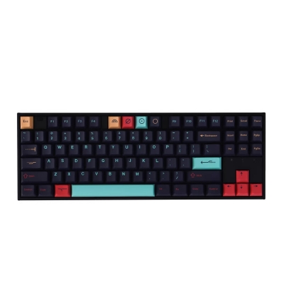 GMK Metropolis Black 104+25 Full PBT Dye-subbed Keycaps Set for Cherry MX Mechanical Gaming Keyboard